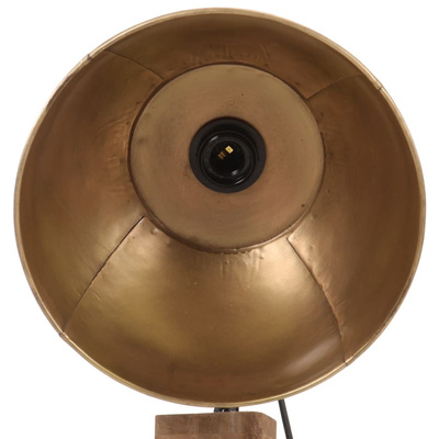 Lampa stojąca, 25 W, antyczny mosiądz, 45x45x120 cm, E27