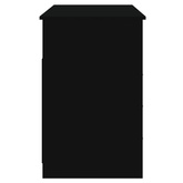 vidaXL Biurko z szufladami, czarne, 102x50x76 cm