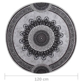 vidaXL Dywan z możliwością prania, 120 cm, kolorowy, antypoślizgowy