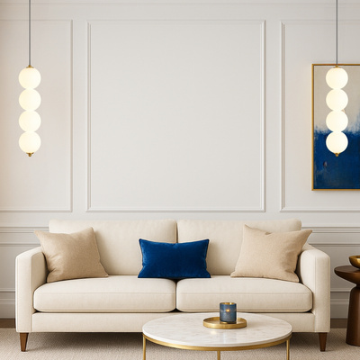 Lampa wisząca Abigali Pontti4 12W złoty/mleczne kule