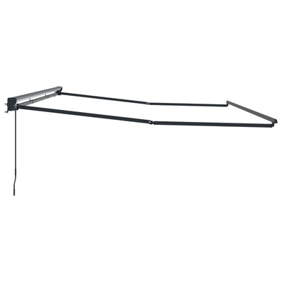 Rama manualnej markizy Z regulacją Antracyt 5 × 3,5 m Stal
