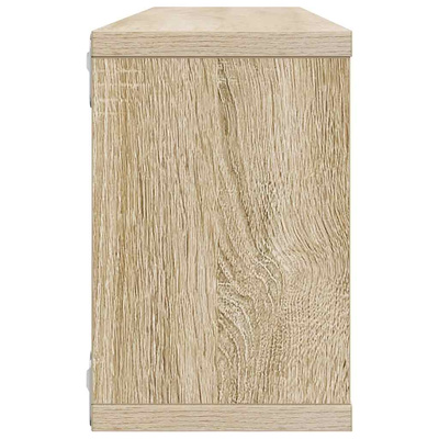 vidaXL Półki ścienne kostki, 4 szt., dąb sonoma, 60x15x23 cm