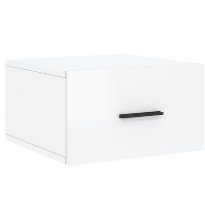 vidaXL Wiszące szafki nocne, 2 szt., białe z połyskiem, 35x35x20 cm model standard