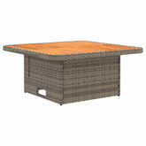 Zestawy mebli 6 szt. Szary i ciemnoszary Rattan PE