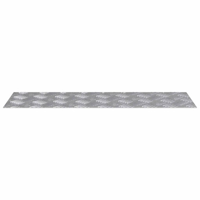 Stopień Prostokątny 4 pcs Srebrny 75 x 25 cm Aluminium