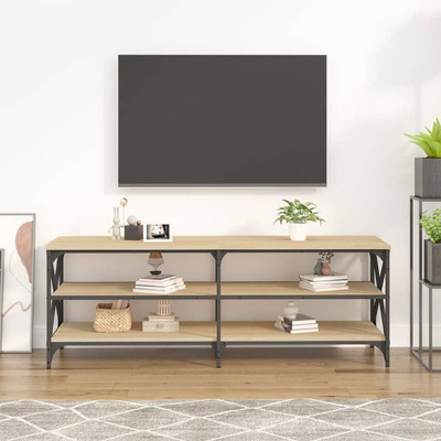 vidaXL Szafka pod TV, dąb sonoma, 140x40x50 cm materiał drewnopochodny