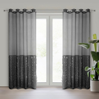 Firana Debora czarna 140x250