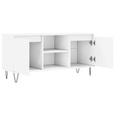 vidaXL Szafka pod TV, biała, 104x35x50 cm, materiał drewnopochodny