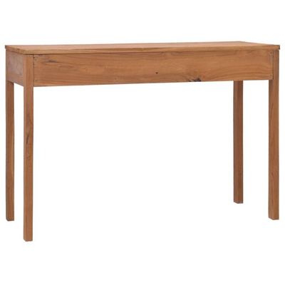 vidaXL Biurko, 110x40x75 cm, lite drewno tekowe