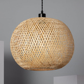Lampa wiszaca Boho z Bambusa ?40cm Abruzzo Espresso E27