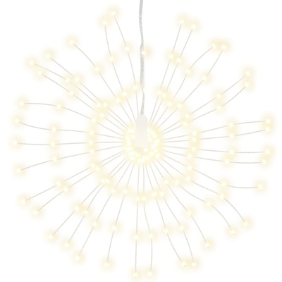 Ozdoby świąteczne, 140 lampek LED, 8 szt., ciepła biel, 17 cm