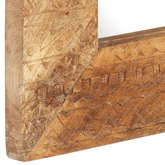 vidaXL Lustro w ręcznie rzeźbionej ramie, 110x50x2,5 cm, drewno mango