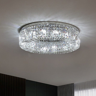 Plafon kryształowy glamour, nowoczesny 60cm STELLA SILVER ADANI AD114