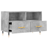 vidaXL Szafka pod TV, szarość betonu, 80x36x50 cm wariant 4