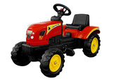 Traktor Branson z Przyczepą czerwony Pedały 135 cm