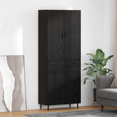 Highboard 2 szt. Czarny dąb 69,5 x 34 x 180 cm