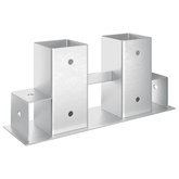 Pomoc w układaniu drewna kominkowego 12 pcs srebrny 34 x 10 x 15 cm