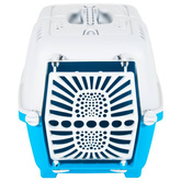 vidaXL Transporter dla zwierząt, biało-niebieski, 55x36x36 cm, PP