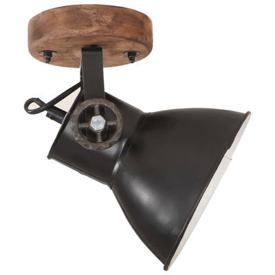 vidaXL Industrialne lampy ścienne/sufitowe 2 szt, czarne, 20x25 cm E27
