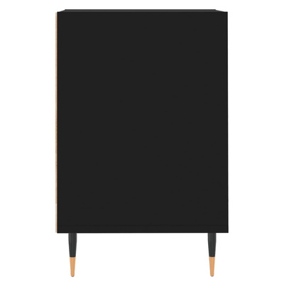 vidaXL Szafka pod TV, czarna, 100x35x55 cm, materiał drewnopochodny
