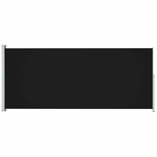Zwijana markiza boczna na taras, 200x500 cm, czarna