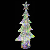 Choinka z 240 diodami LED Wielokolorowe 180 cm Akryl