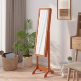 vidaXL Lustro stojące z LED, 34x37x146 cm