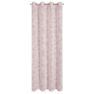 Zasłona Amber różowa 140x250