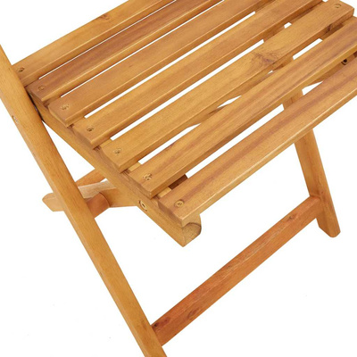 3-cz. zestaw mebli bistro, tkanina taupe i drewno