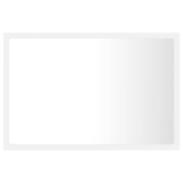 vidaXL Lustro łazienkowe z LED, białe, 60x8,5x37 cm, akryl