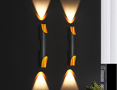 Kinkiet Abigali Straight Złoty 2xE14