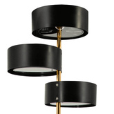 Nowoczesna lampa podlogowa led  ANTILA zloty, czarny