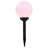 Lampy solarne do ogrodu, 6 szt., LED, kuliste, 20 cm, RGB