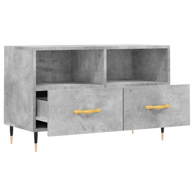 vidaXL Szafka pod TV, szarość betonu, 80x36x50 cm wariant 4