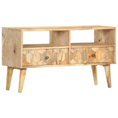 vidaXL Szafka pod TV, 90x30x50 cm, lite drewno mango