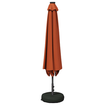 Parasol ogrodowy z oświetleniem LED i podstawą 200 x 300 cm