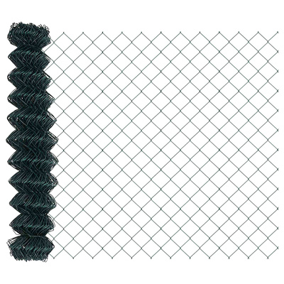 Ogrodzenie łańcuchowe 10 x 1,4 m Stal zielony