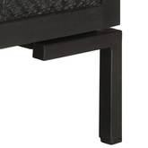 vidaXL Szafka pod TV, czarna, 115x30x46 cm, lite drewno mango