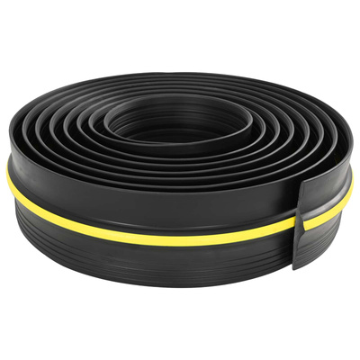 Uszczelka podłogowa do garażu Czarny i Żółty 12 x 90 mm 4,5 m