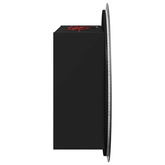 Szafka łazienkowa z lustrem i LED, czarny, 40x40x17,5 cm