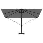 Parasol plażowy Antracyt 351 x 250 x 260 cm