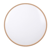 Montana Lampa sufitowa plafon biały+złoty 24w led 40 cm klosz biały