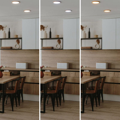 Plafon Okrągły Drewniany CCT 3000-6000K LED 18W 23cm Abruzzo Maze