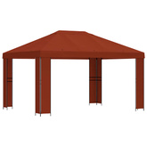 Altana 4 × 3 m terakota Poliester i Stal 190 gsm
