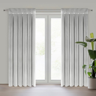 Zasłona Alita srebrna 85x140