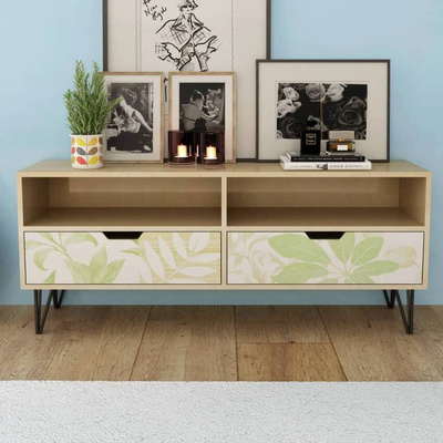 vidaXL Szafka pod TV z MDF, 120x30x50 cm, brązowa