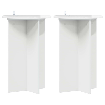 Stojak na rośliny 2 pcs Biały wysoki połysk ?40 x 60 cm