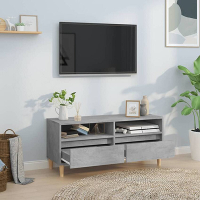 Szafka pod TV, szarość betonu, 100x34,5x44,5 cm vidaXL