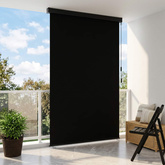 Roleta Czarny 80 x 250 cm Materiał i Aluminium