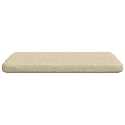 Poduszki na siedziska 4 pcs Kremowy 40 x 40 x 3 cm tkanina